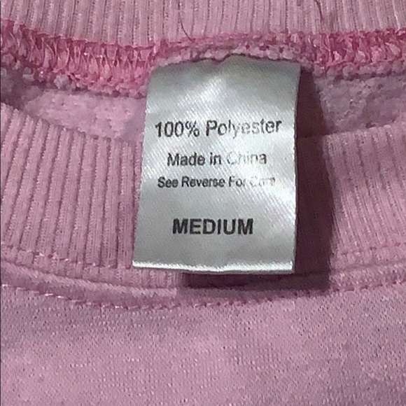 Pink cropped long sleeve size medium - Picture 4 of 7